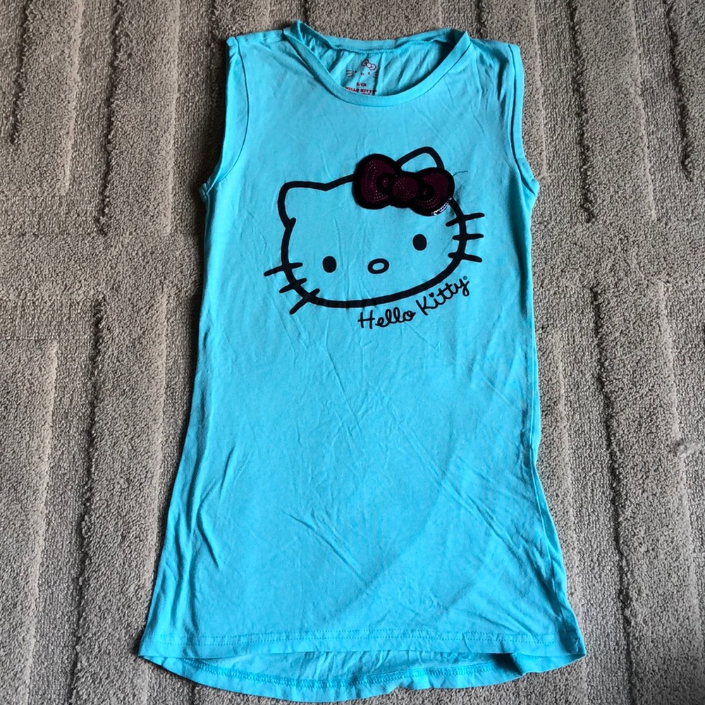 Sleeveless Hello Kitty Top (Sequin Bow✨)